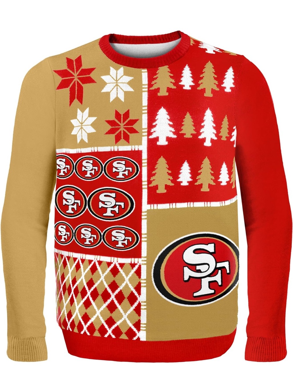 New Size Small FOCO NFL Mens NFL Busy Block Ugly Sweater